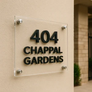 House Name Plates – Customizable Door Sign with 4 Design Options (8"x12")