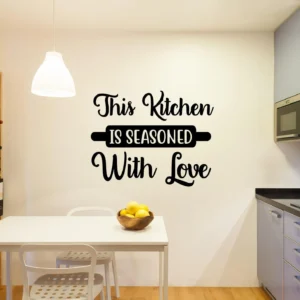 Seasoned With Love Kitchen Text Art – 30"x30"