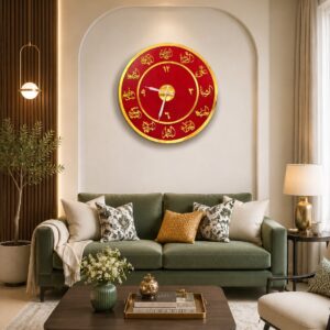 12 Imam (A.S) Acrylic Islamic Wall Clock